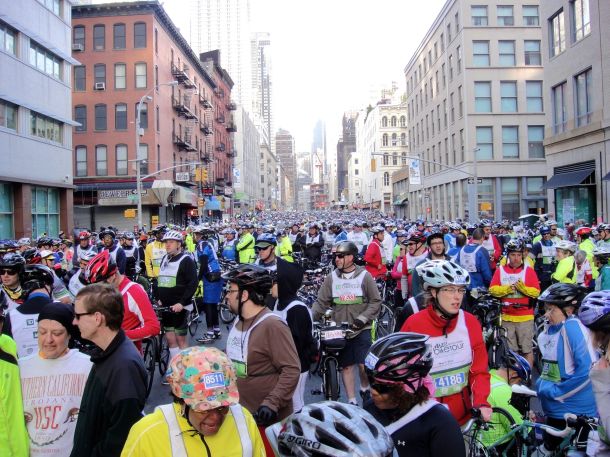 TD 5 Boro Bike tour 2013 730am