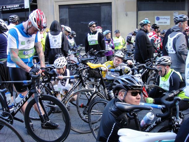 TD 5 Boro Bike Tour 2013 Cold Start