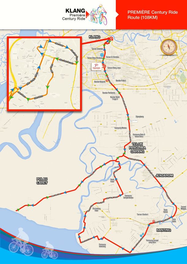 Klang Century Ride Route