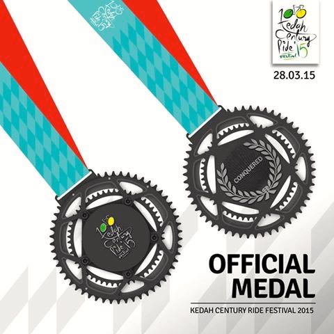 Kedah Century Ride 2015 Medal