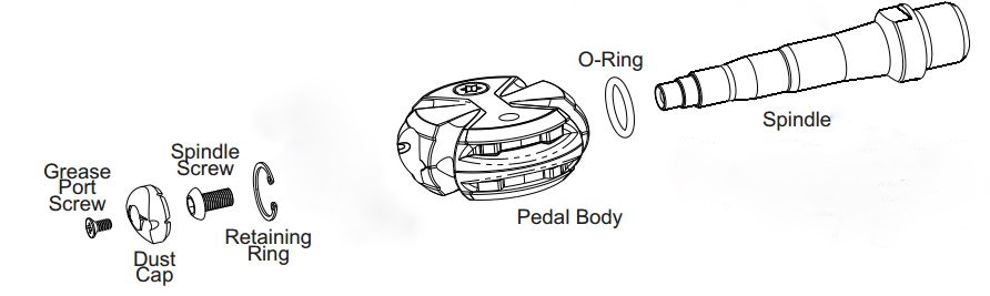 Bearings Pedal Disassembly