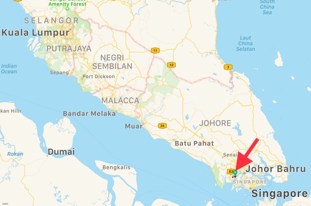 Iskandar Puteri Location