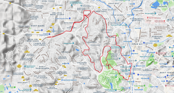 Merdeka Ride Route