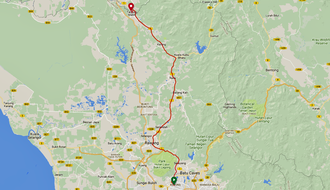 Tanjung Malim Route