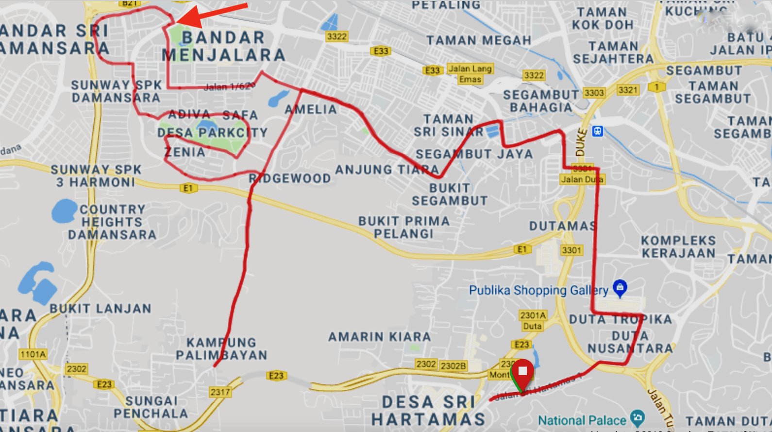 Movember Planned Recce Route